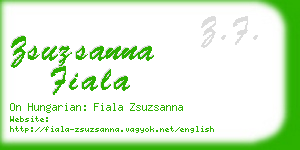 zsuzsanna fiala business card